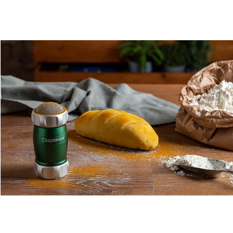 Saupoudreuse a sucre ou farine design verte - marcato