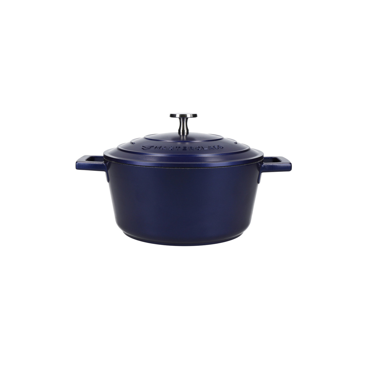 Cocotte légère en fonte d'aluminium ø20 cm - 2,5 l bleu masterclass - kitchencraft