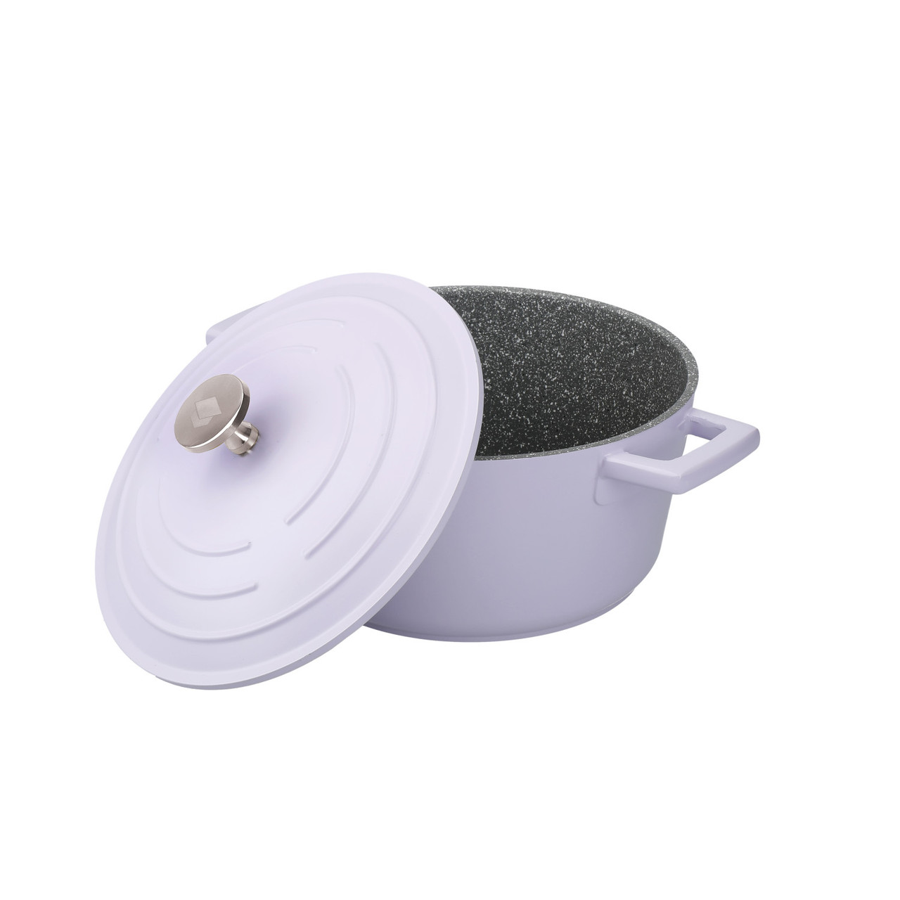 Cocotte légère en fonte d'aluminium ø20 cm - 2,5 l lavande masterclass - kitchencraft