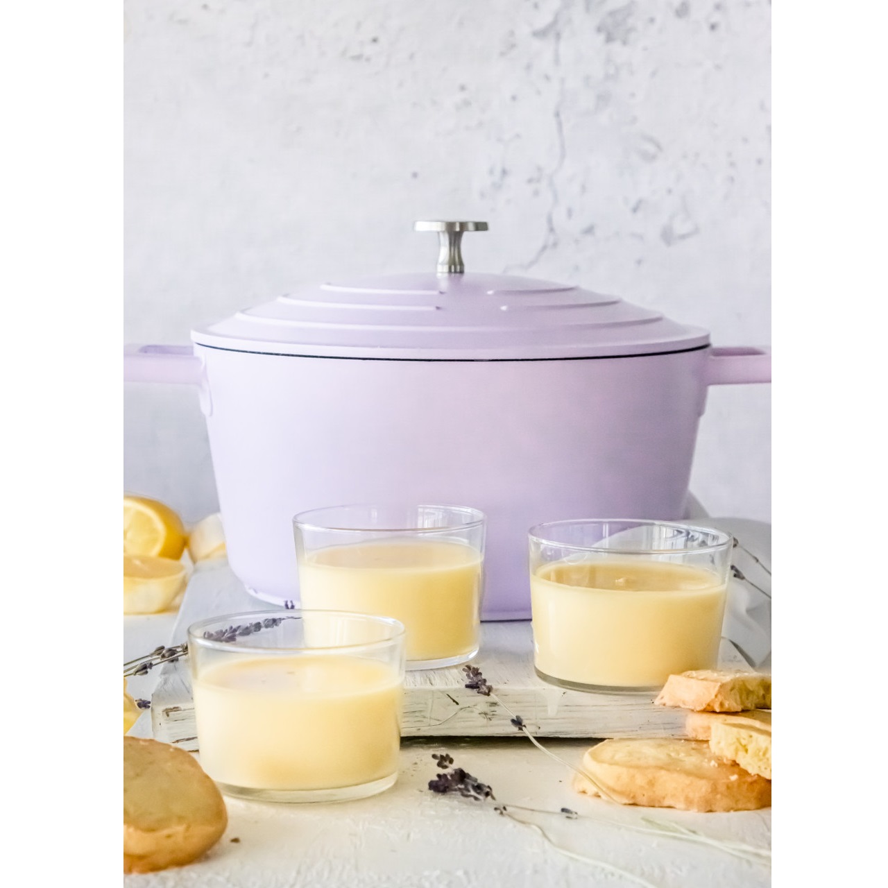 Cocotte légère en fonte d'aluminium ø24 cm - 4 l lavande masterclass - kitchencraft