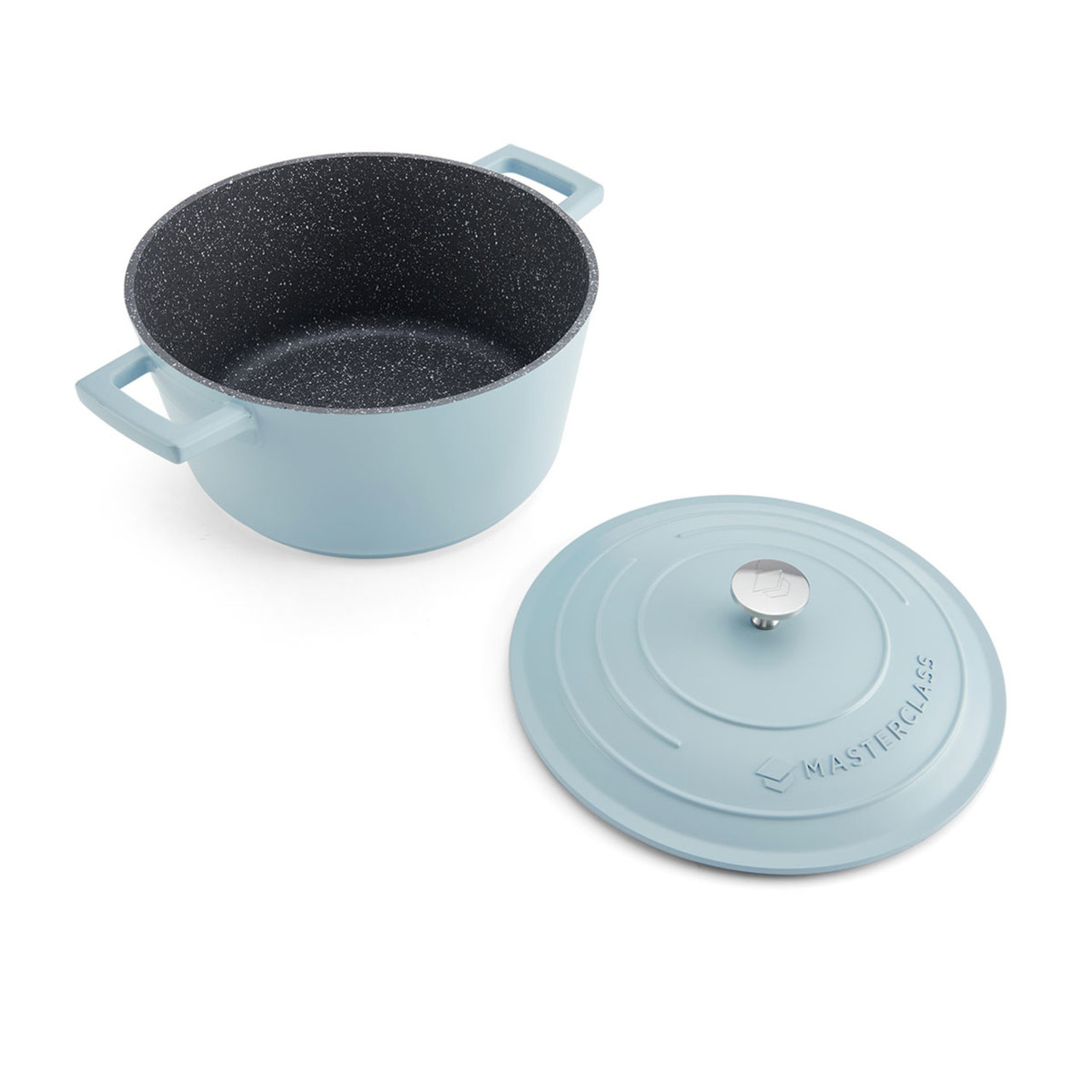 Cocotte légère en fonte d'aluminium ø24 cm - 4 l sky blue masterclass - kitchencraft