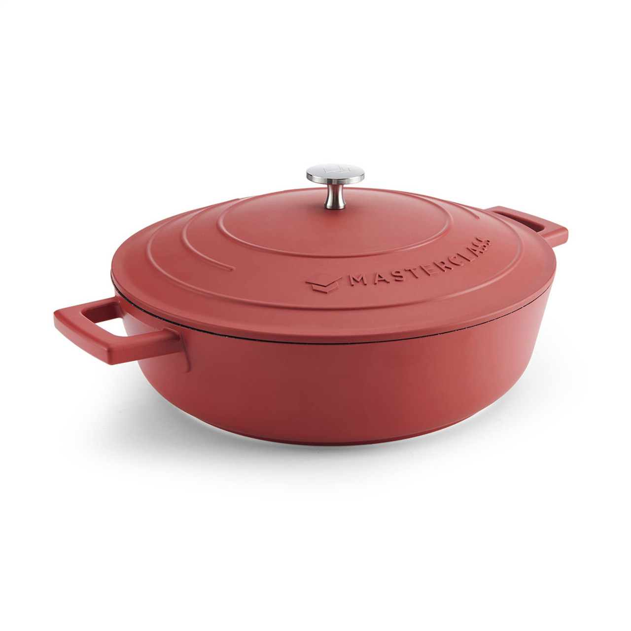Sauteuse légère en fonte d'aluminium ø28 cm - 4 l rouge masterclass - kitchencraft