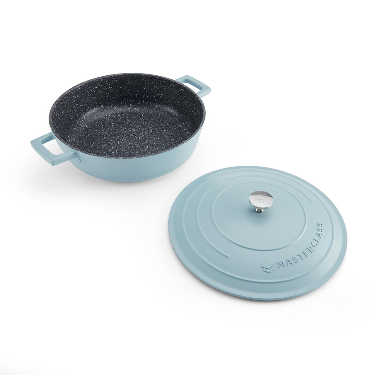 Sauteuse légère en fonte d'aluminium ø28 cm - 4 l sky blue masterclass - kitchencraft