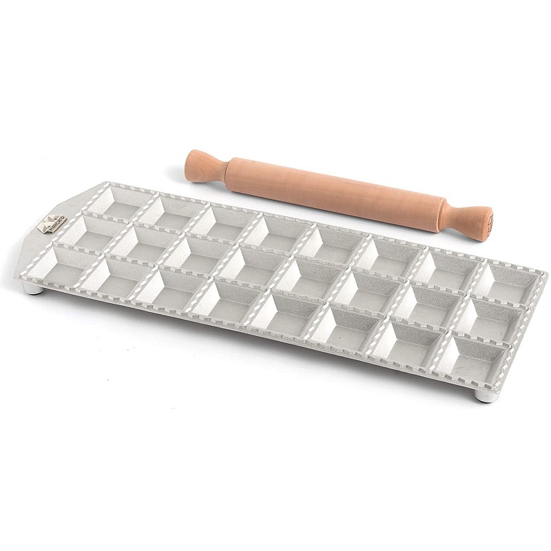 Plaque a raviolis classic 24 grands carres 50 x 50 mm - marcato