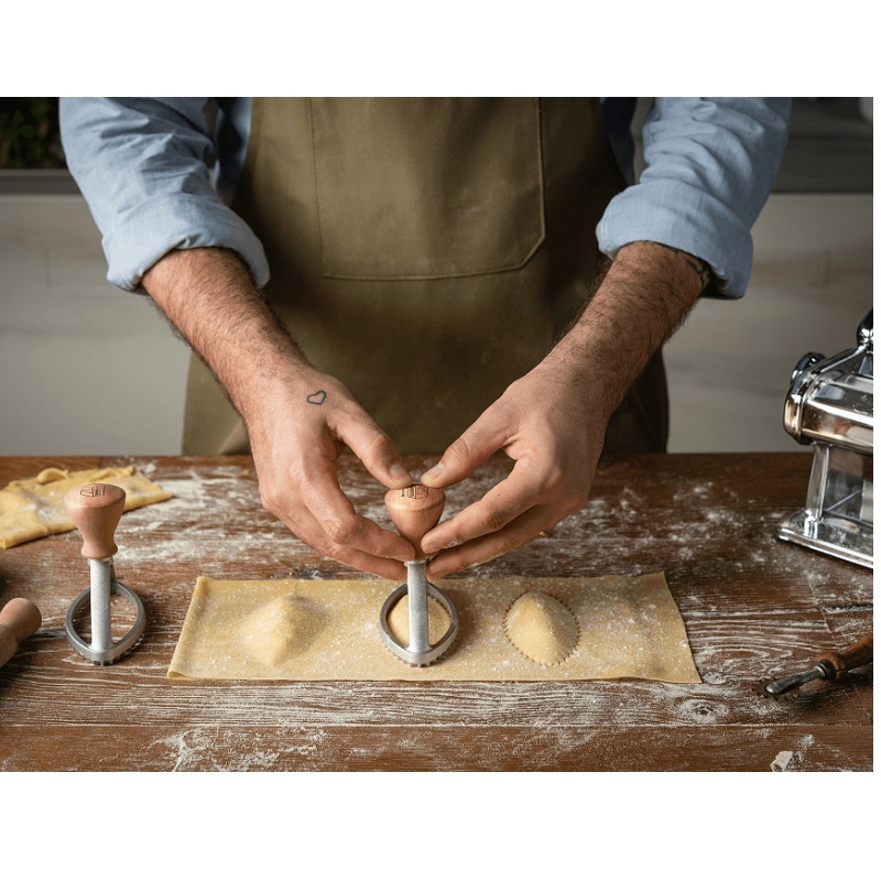 Tampon emporte-piece raviolis ou biscuits classic ovale 10 cm - marcato