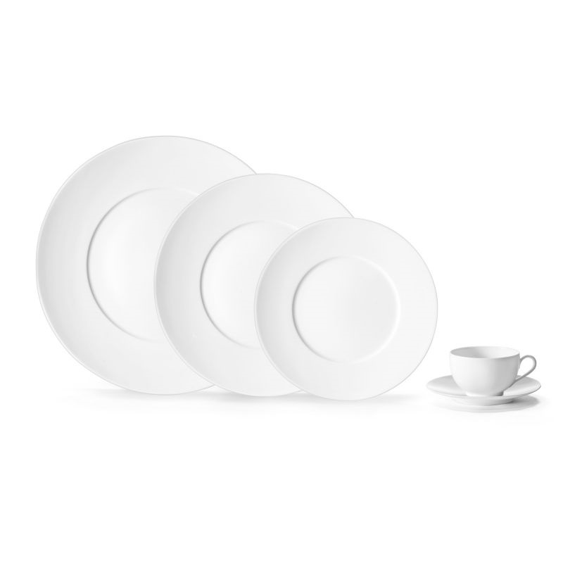 Lot de 6 assiettes plates envie blanc - medard de noblat