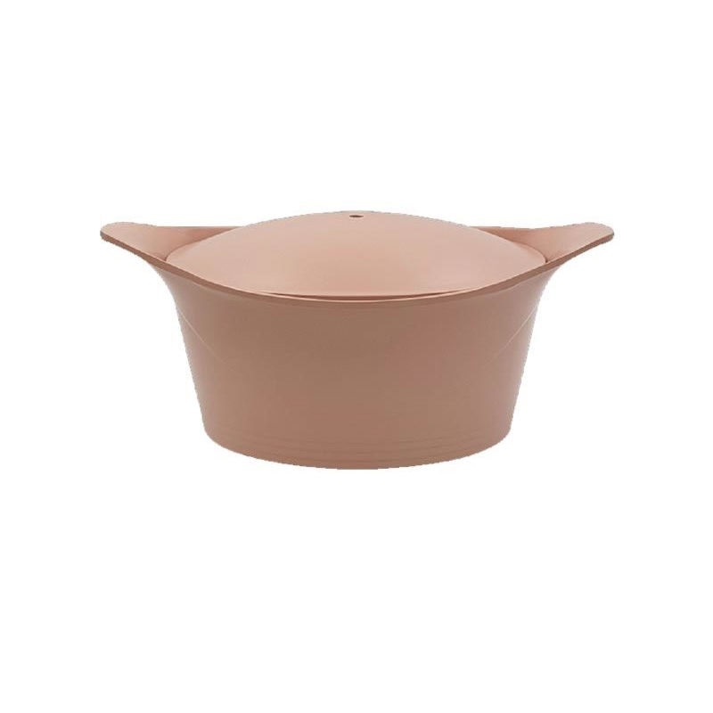 Ma jolie cocotte rose guimauve corps sans bouton 28 cm - cookut