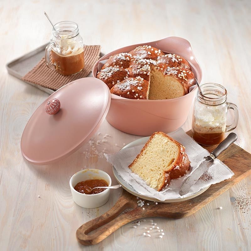 Ma jolie cocotte rose guimauve corps sans bouton 28 cm - cookut