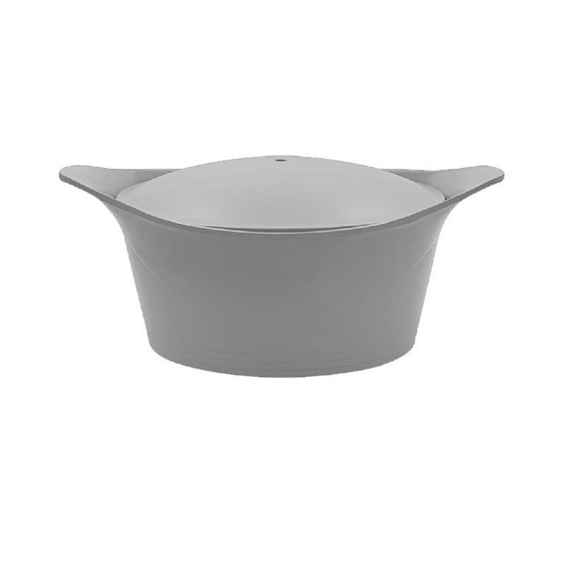 Ma jolie cocotte gris perle corps sans bouton 24 cm - cookut