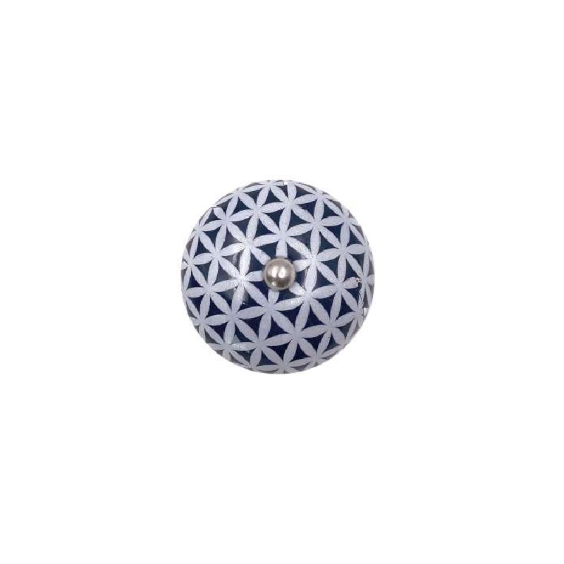 Ma jolie cocotte bouton de couvercle ceramique scandinave bleu - cookut