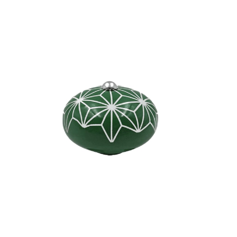 Ma jolie cocotte bouton de couvercle ceramique geometrique vert - cookut