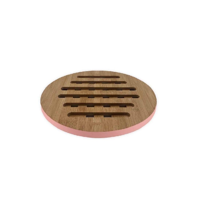 Dessous de plat en bambou pour cocotte 24 ou 28 cm guimauve - cookut
