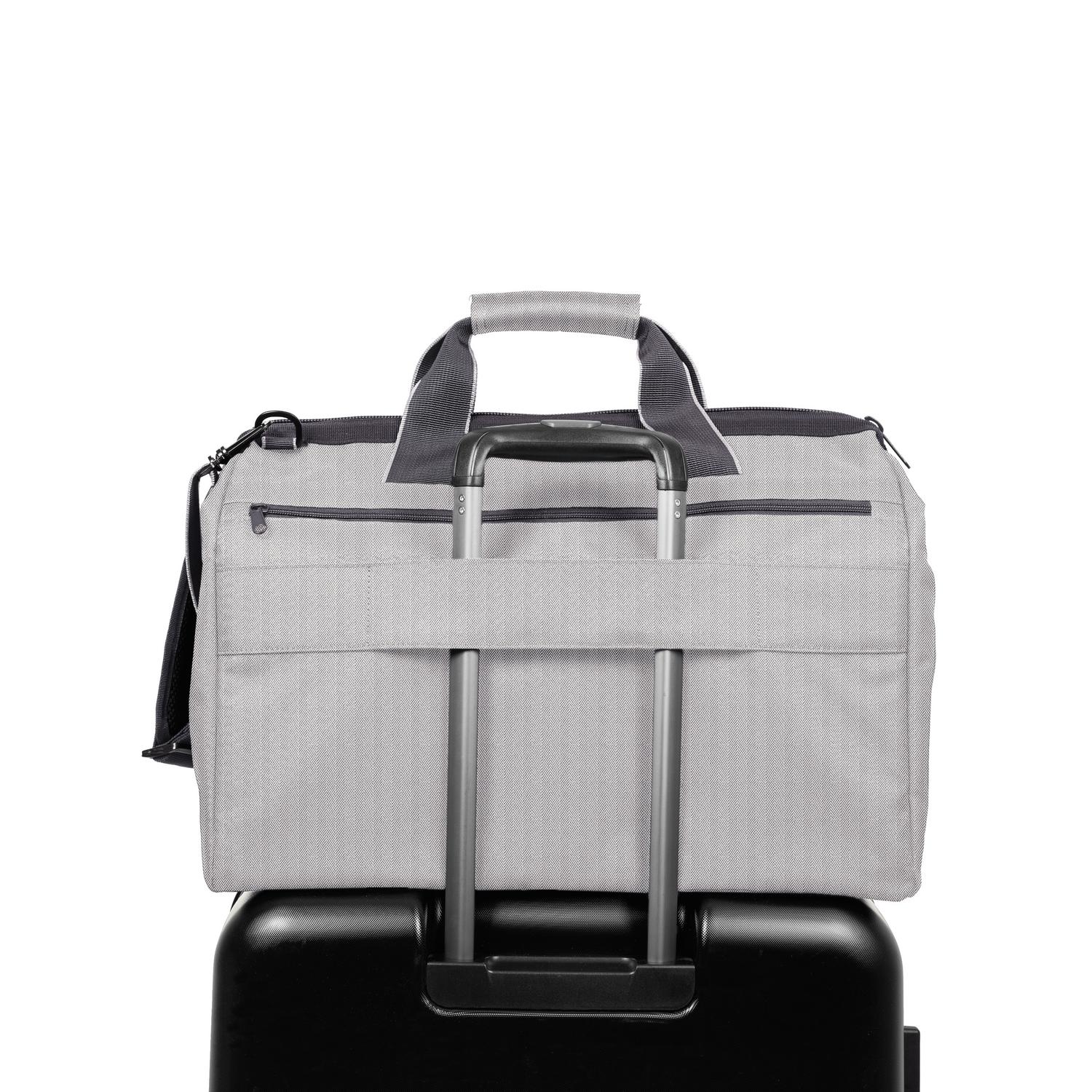 Allrounder l pocket herringbone gris sac de voyage - reisenthel
