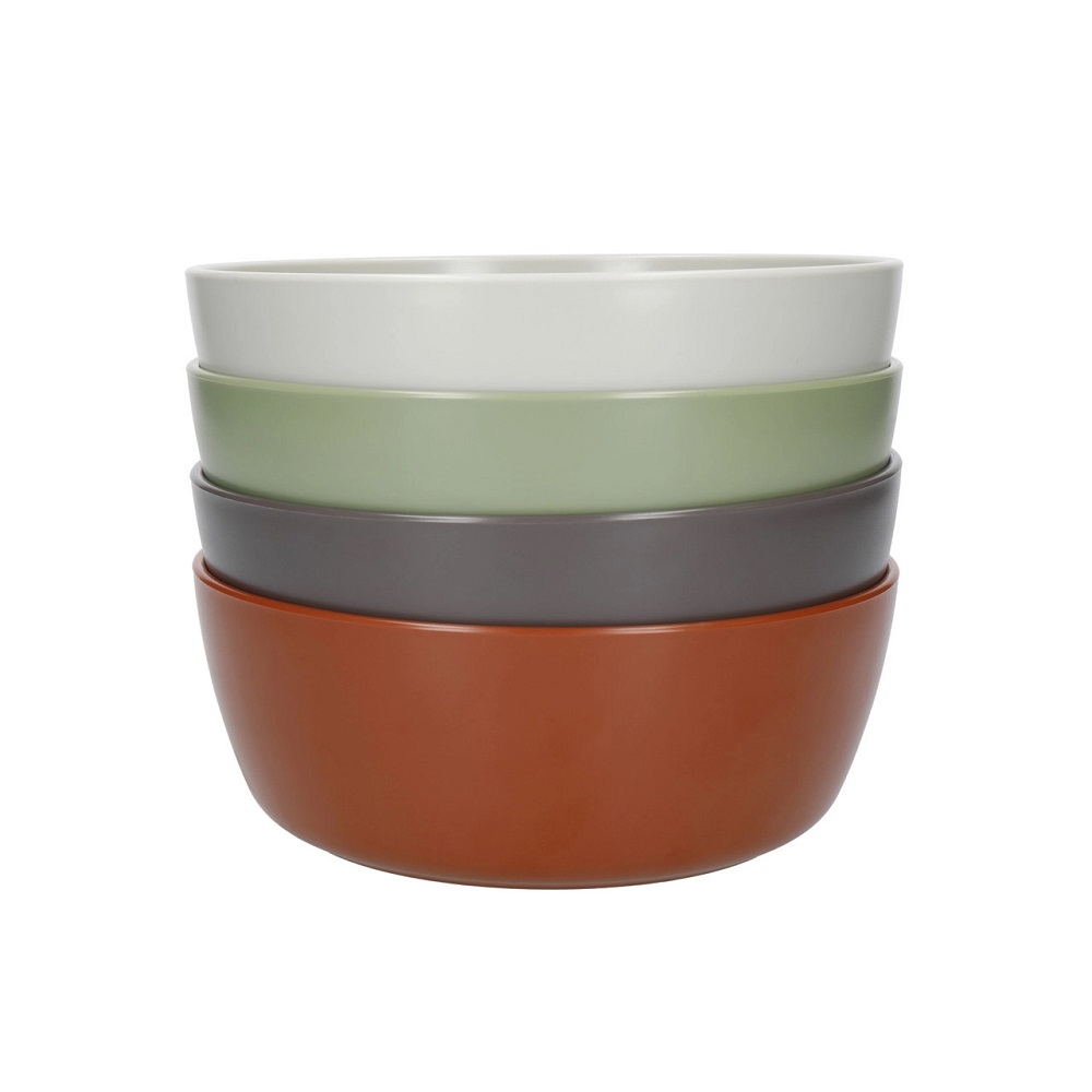 Set de 4 bols en plastique recycle 16 cm mikasa summer - kitchencraft