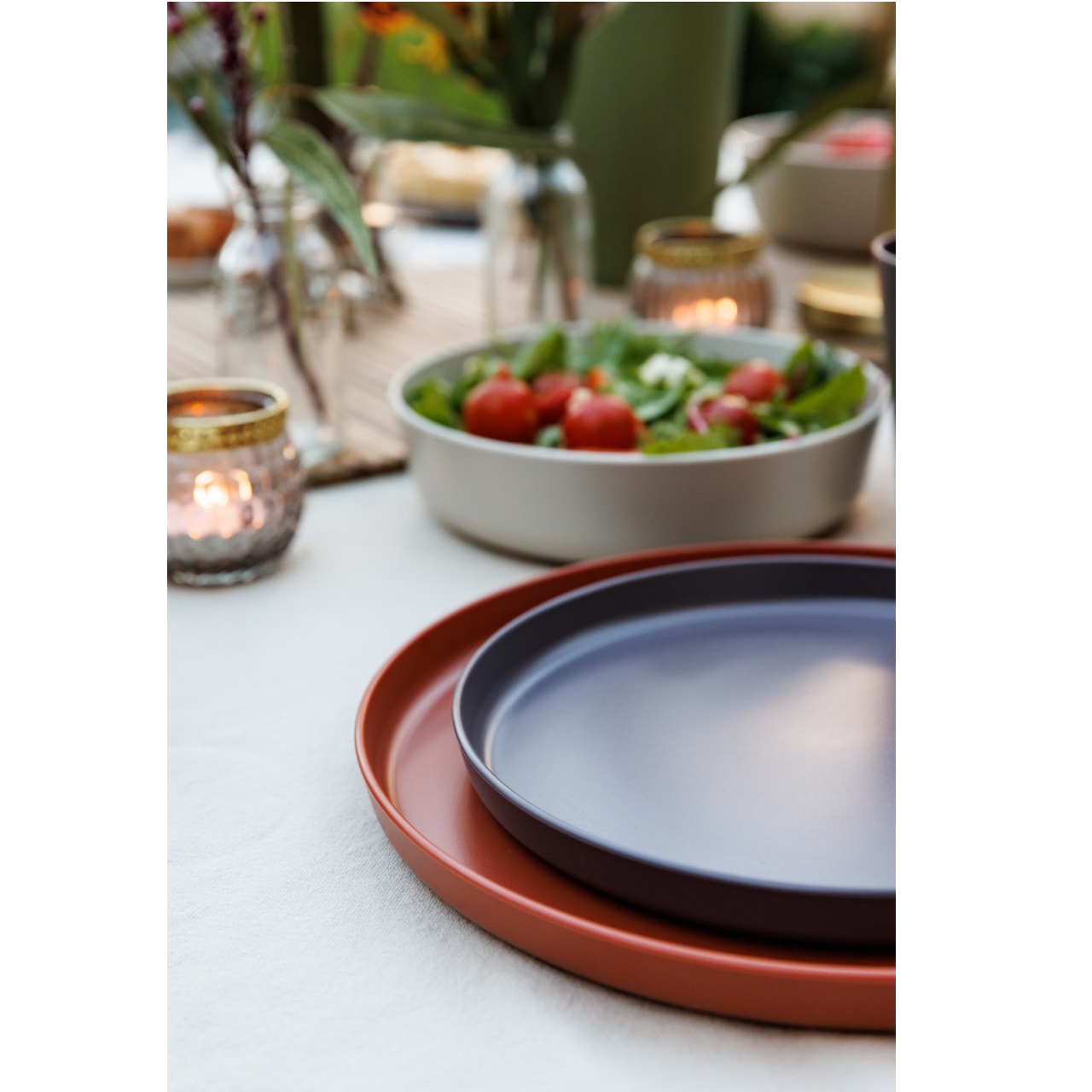 Set de 4 assiettes dessert en plastique recycle 20 cm mikasa summer - kitchencraft