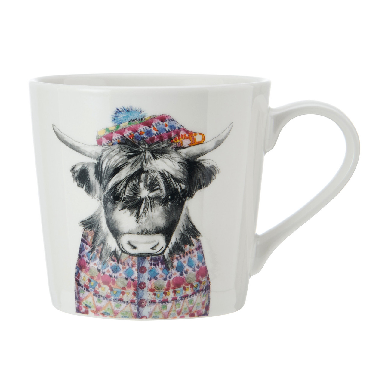 Tipperleyhill tasse en porcelaine à imprimé vache highland 380 ml - mikasa 