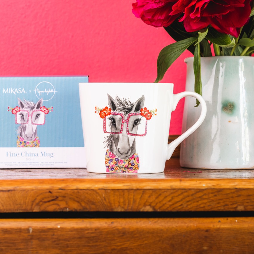 Tipperleyhill tasse en porcelaine à imprimé cheval 380 ml - mikasa 