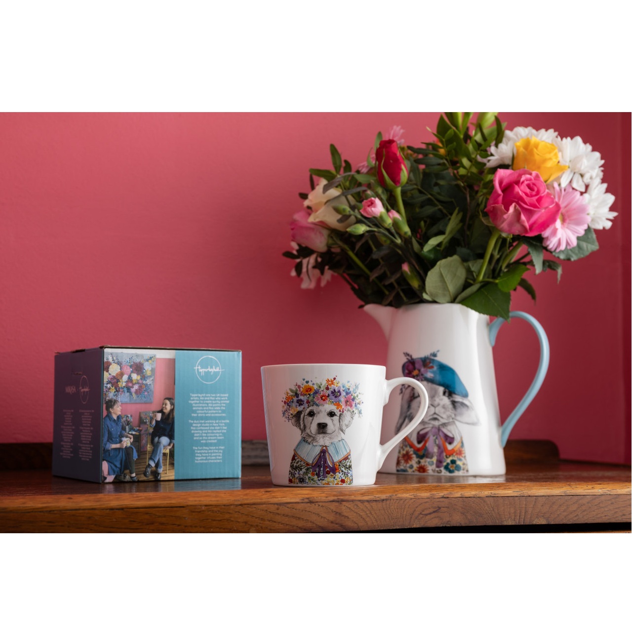 Tipperleyhill tasse en porcelaine à imprimé chiot 380 ml - mikasa 