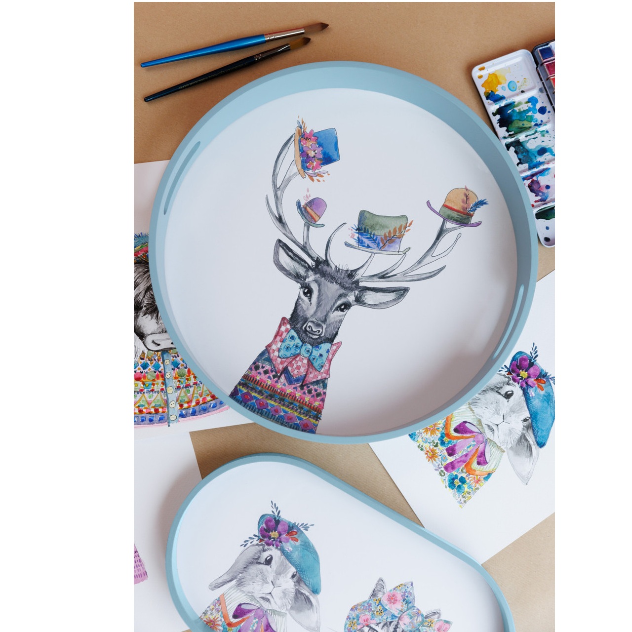 Plateau de service rond mikasa x tipperleyhill, 40 cm - kitchencraft