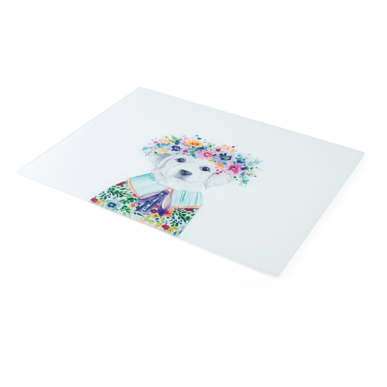 Protection de plan de travail en verre mikasa tipperley hill, 40 x 30 cm - kitchencraft