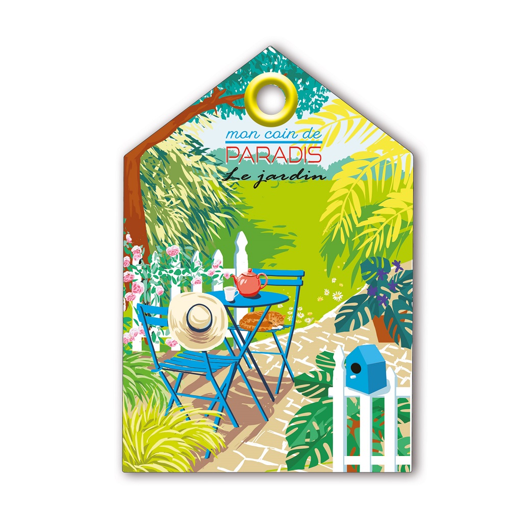 Planche a decouper 40x20cm mon coin de paradis - moldeo