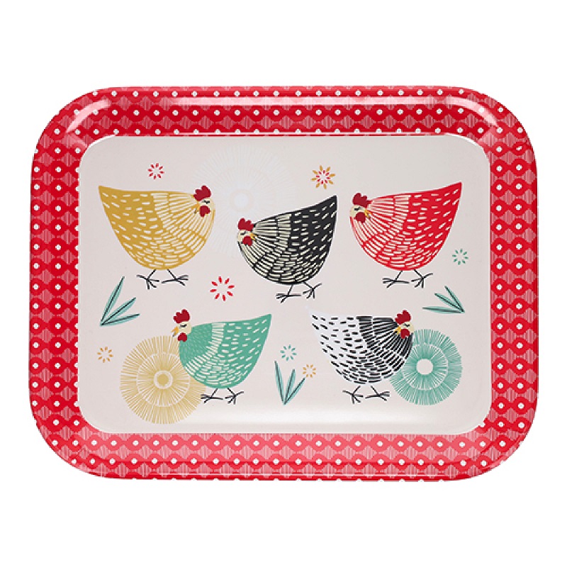 Plateau de service grand modele cocottes 28 x 26 cm - kiub