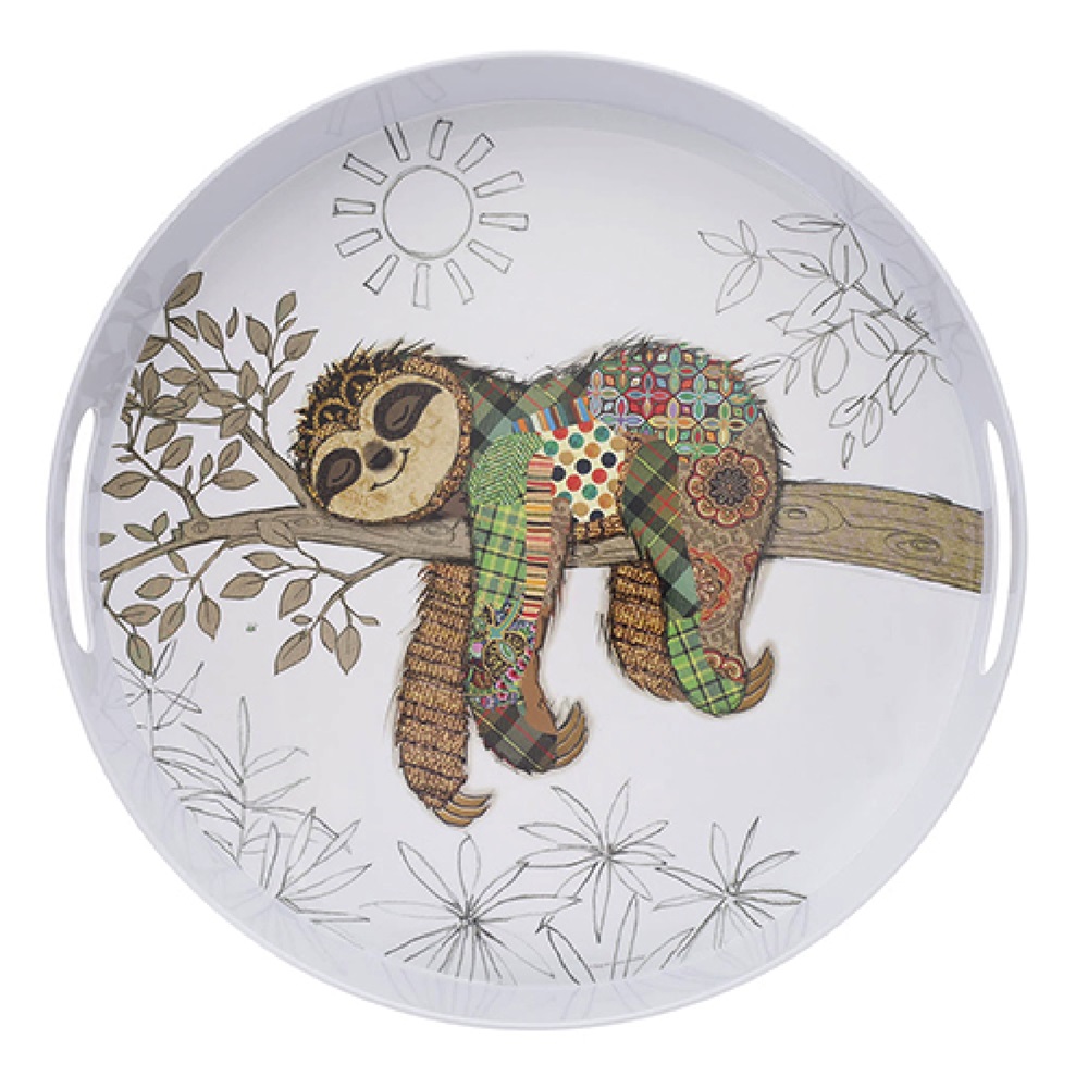 Plateau de service rond 38 cm kook paresseux - kiub