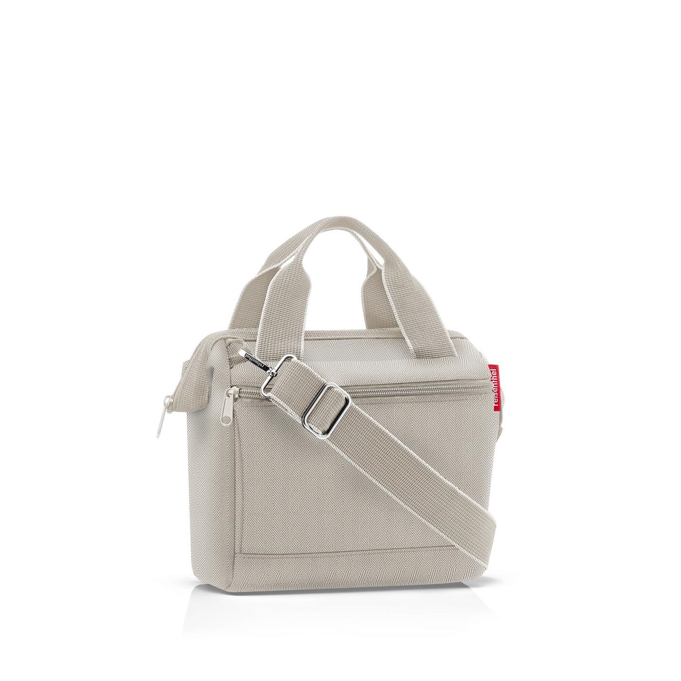 Allrounder cross herringbone sand, sac bandoulière ou vanity multi-fonctions - reisenthel