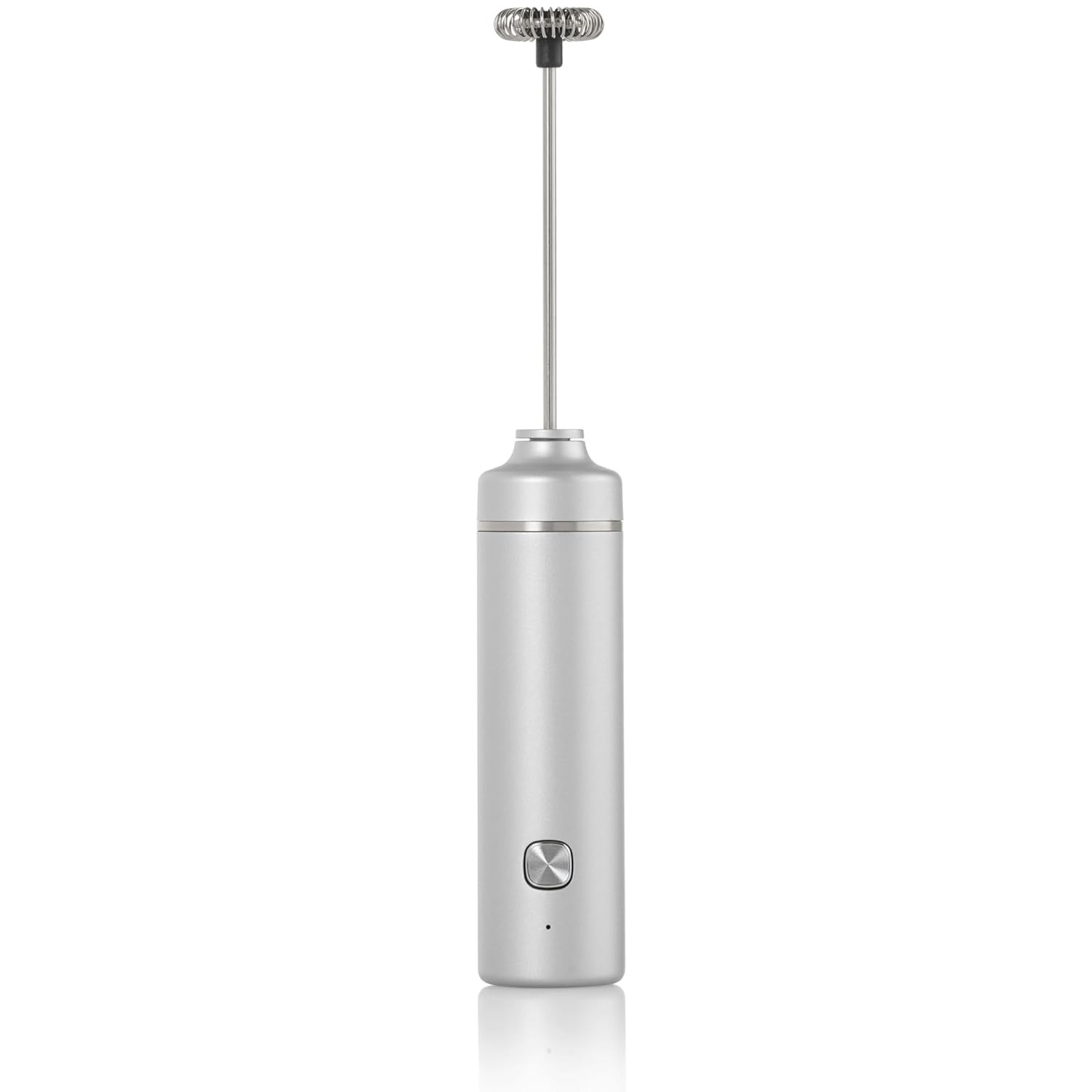 Mousseur à lait électrique argenté chargement par cable usb - adhoc