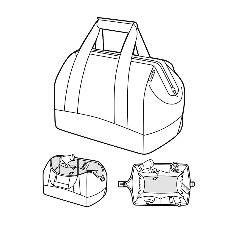 Allrounder m sac de voyage format cabine herringbone sand - reisenthel