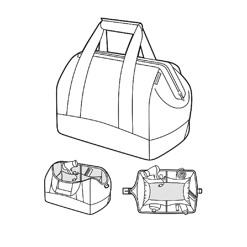 Allrounder m sac de voyage cabine twist silver - reisenthel