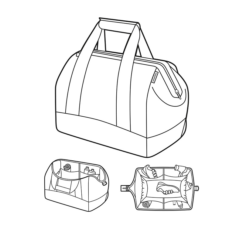 Allrounder l twist silver sac de voyage - reisenthel