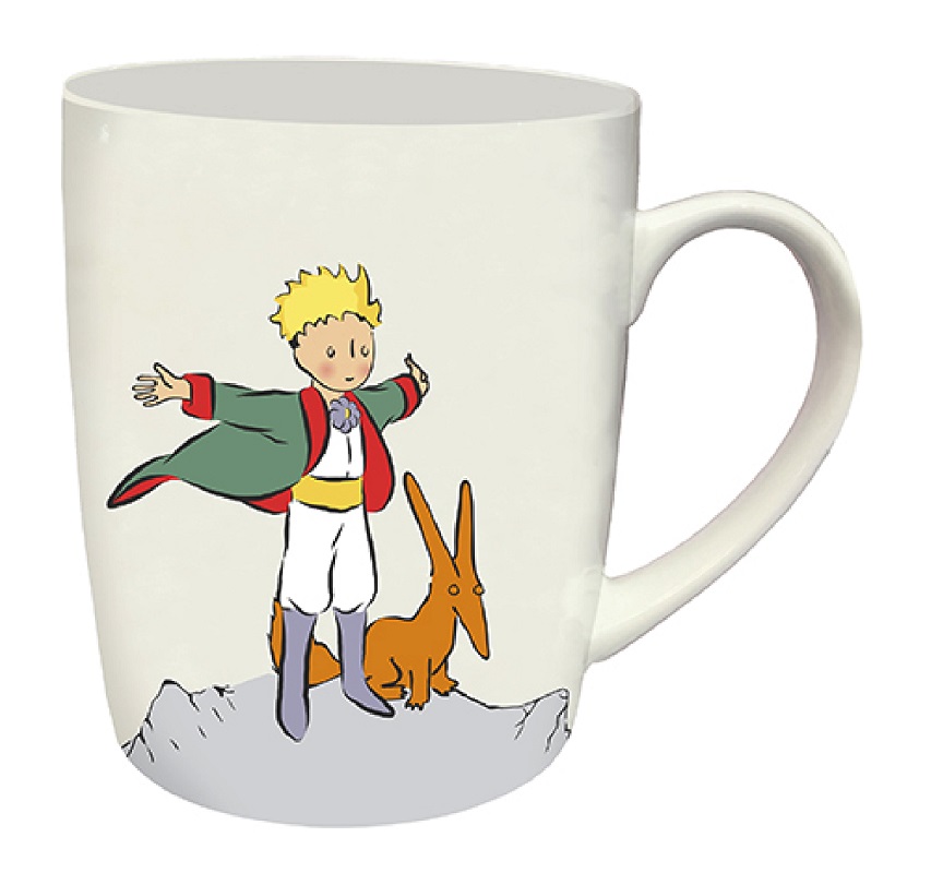 Mug arrondi 340 ml + boite ouverte le petit prince renard - kiub