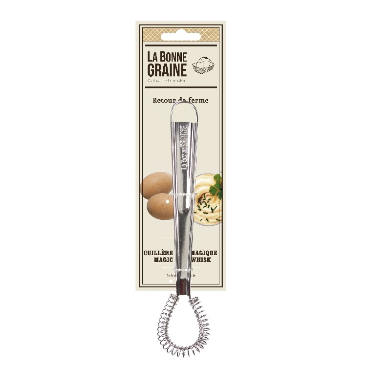 Cuillere magique en inox petit fouet la bonne graine - tellier