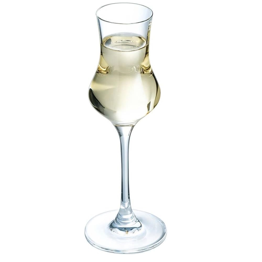 Spirits - boite de 6 verres à pied liqueur grappa 10 cl - chef et sommelier 