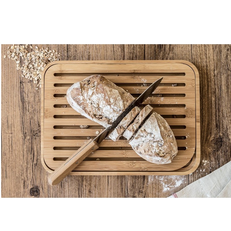 Planche a pain avec grille amovible 36 x 26 cm - pebbly