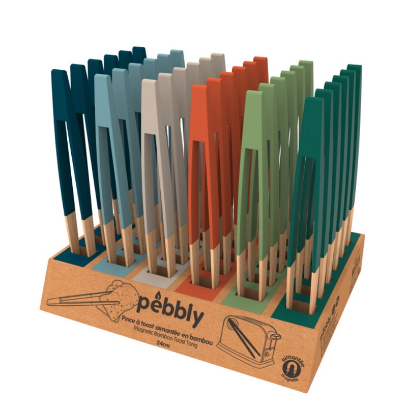 Pince a toast aimantee couleur aleatoire vendu a l'unite - pebbly