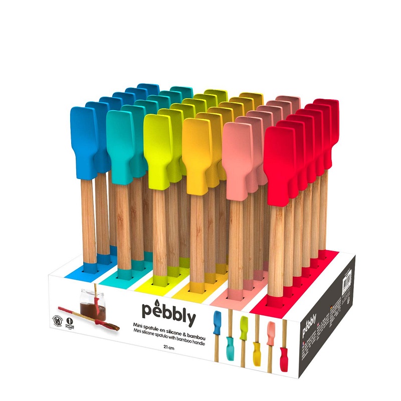 Mini spatule en silicone couleur aleatoire vendu a l'unite - pebbly