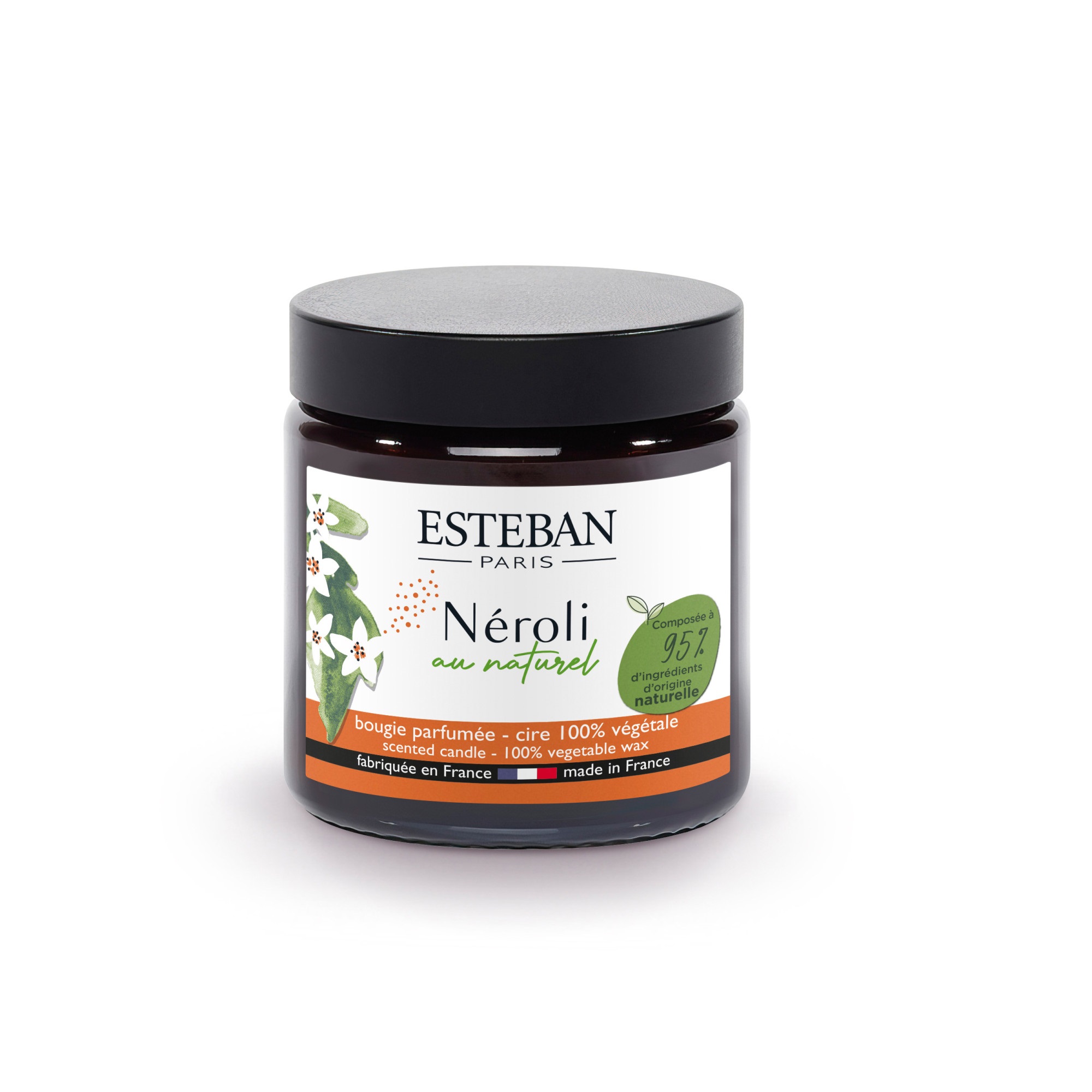 Neroli, bougie parfumée pommadier 90g - esteban
