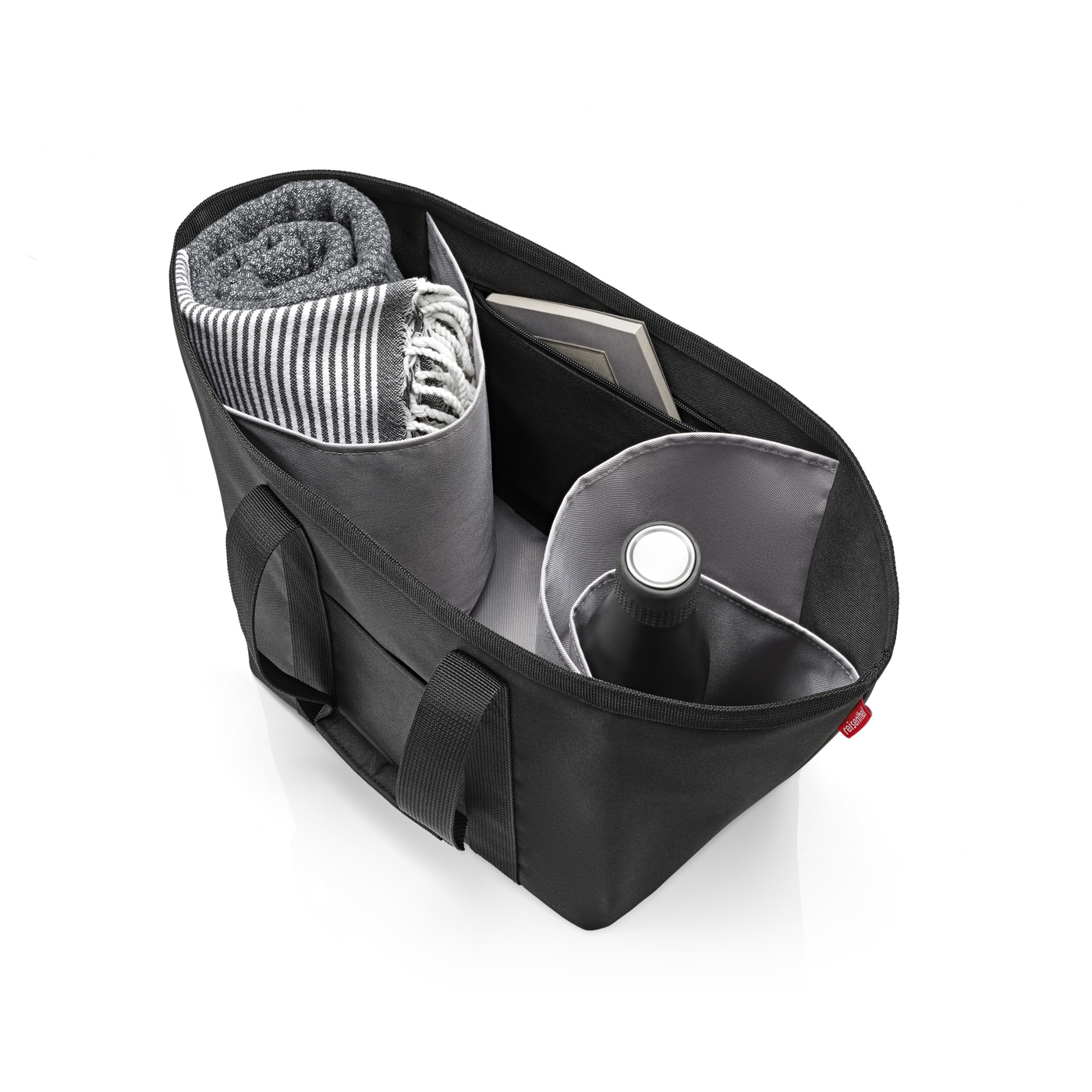 Marketshop cabas de course compartimenté black noir - reisenthel