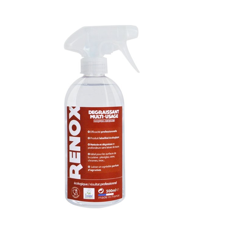 Renox degraissant multi-usage ecologique parfum agrumes 500ml- cristel