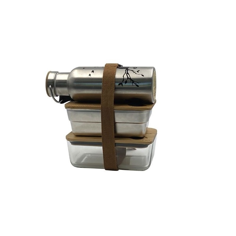 Sangle pour bento marron 75 cm - nu bento- cookut