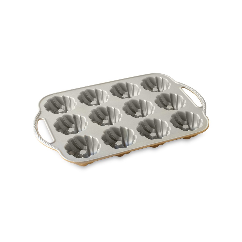 Moule 12 mini bundt® torsadés gold - nordic ware