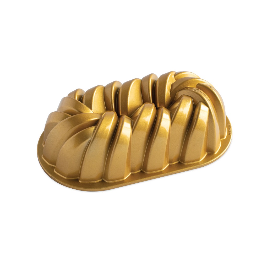 Moule à cake torsadé gold 26cm - nordic ware
