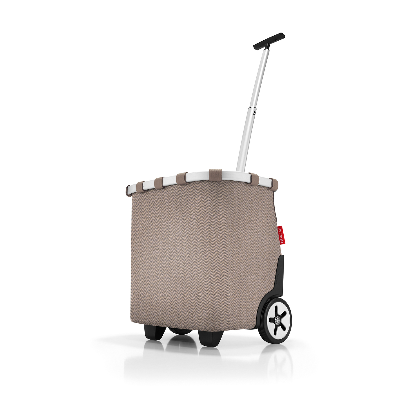 Carrycruiser herringbone mokka chariot de courses - reisenthel