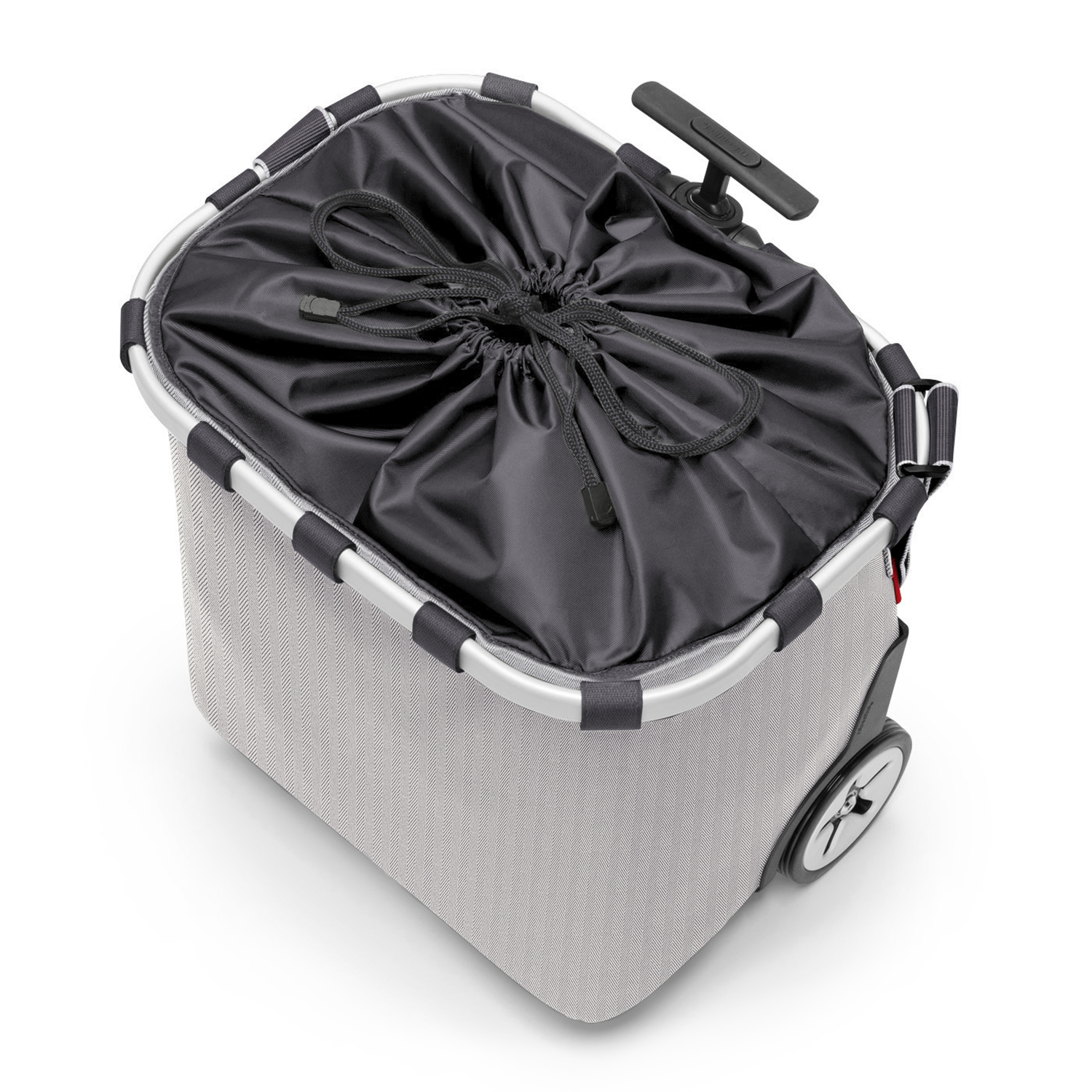 Carrycruiser herringbone gris chariot de courses - reisenthel