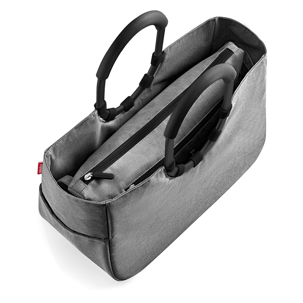 Loopshopper m twist silver cabas de courses - reisenthel