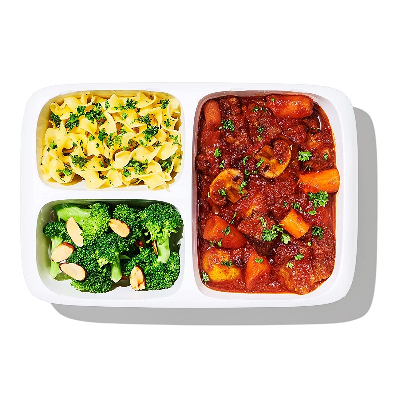Lunch box 3 compartiments prep and go 970 ml - oxo