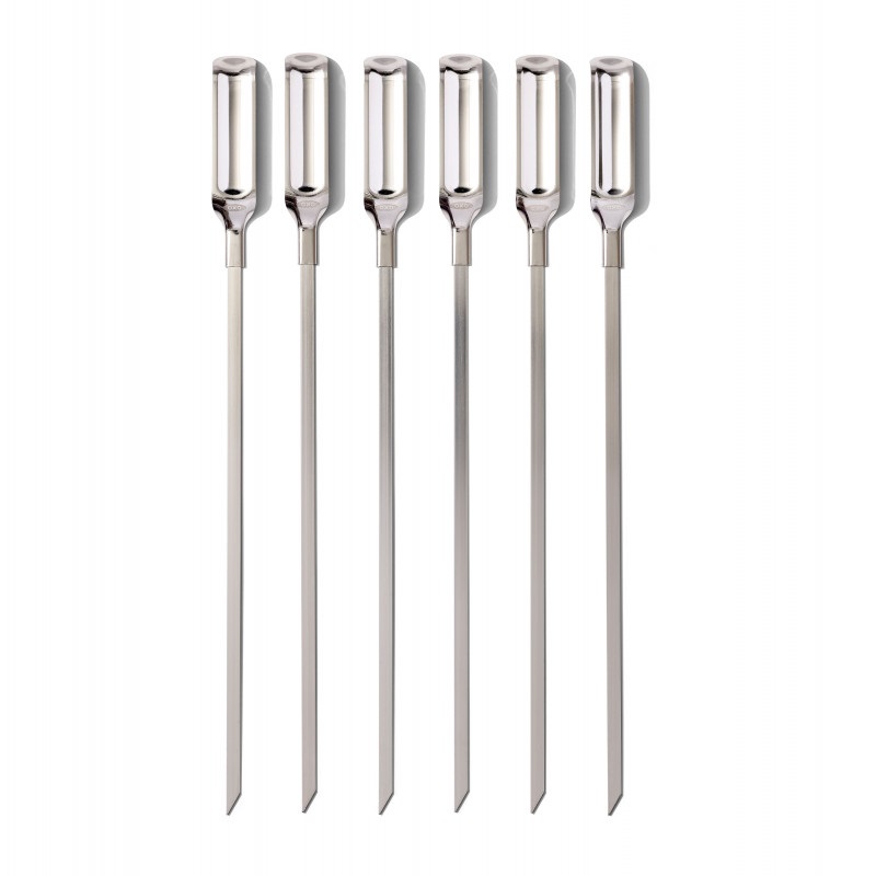 Set de 6 piques à brochettes en inox - oxo