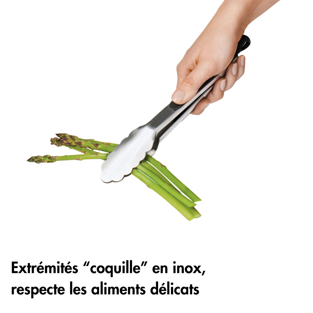 Lot de 2 pinces de service acier 18 et 22 cm - oxo